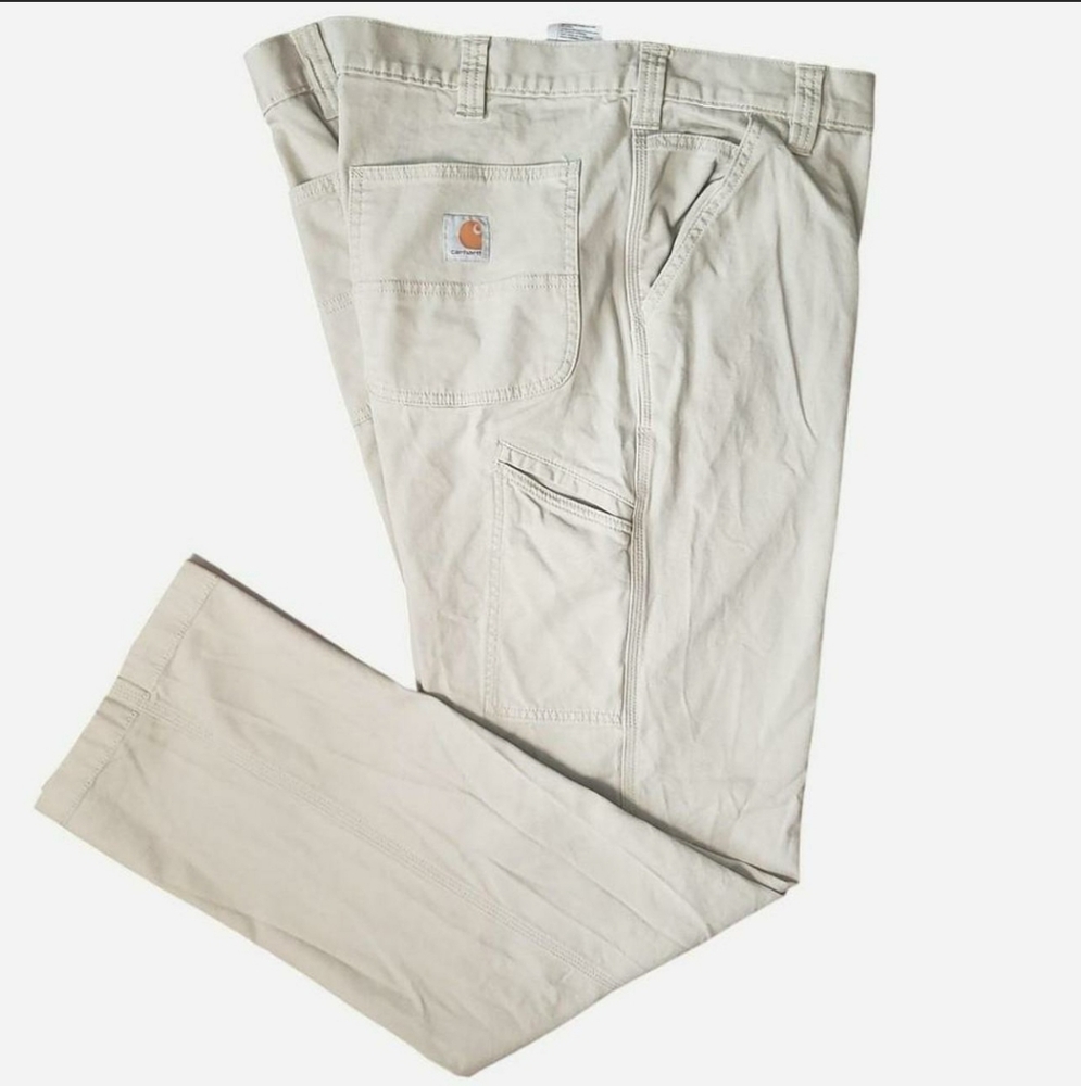 **sold 3-14-26**Carhartt Tan/Cream Rugged Flex Relaxed Fit Carpenter Pants